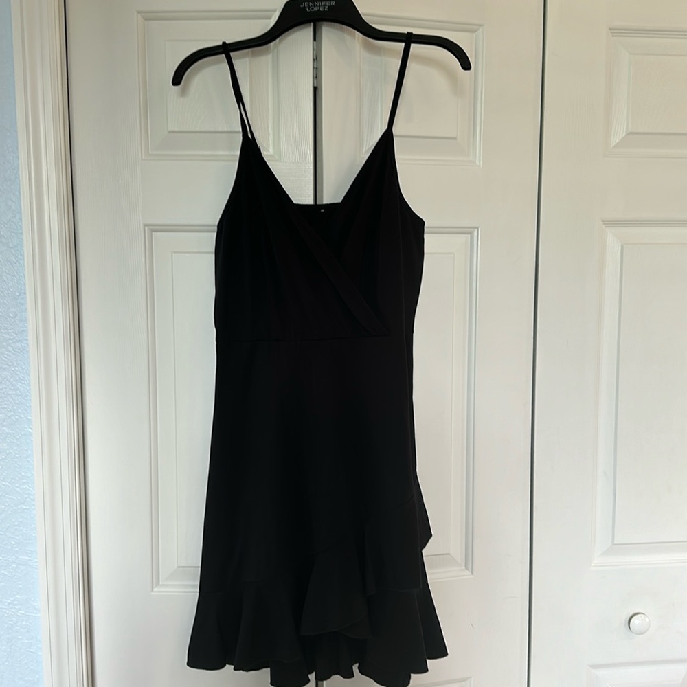 Black cotton/spandex little black dress